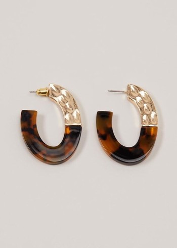 Phase Eight Tortoiseshell Hoop Jewellery Brown Canada | IHWUFZ-301